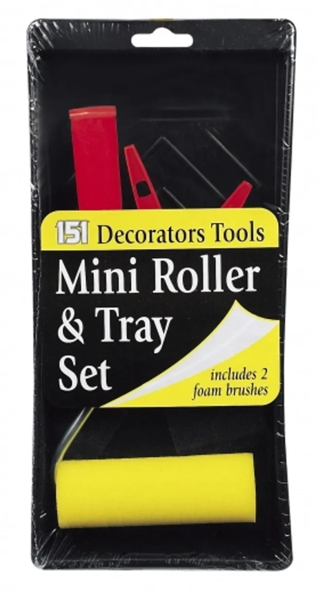 12 PACK MINI ROLLER & TRAY SET