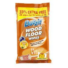 12 PACK WOOD FLOOR WIPES 24pk