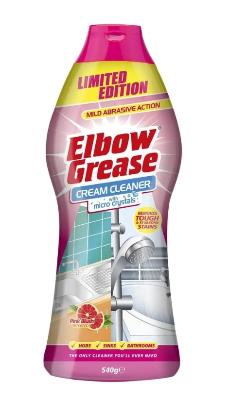 12 PACK ELBOW GREASE PINK CREAM CLEANER 540G