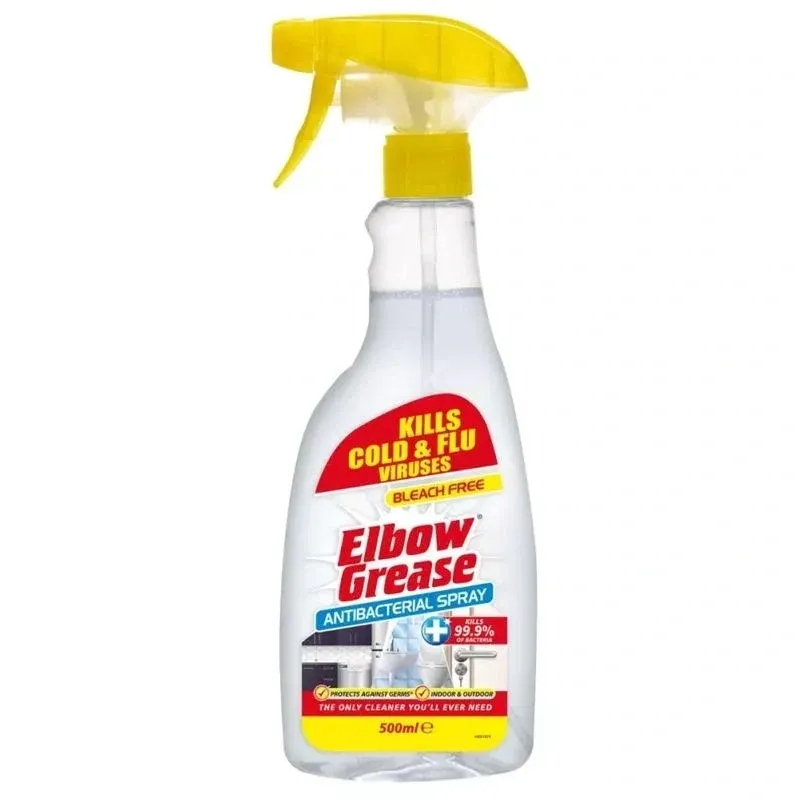 8 PACK ELBOW GREASE ANTI-BACTERIAL SPRAY 500ML