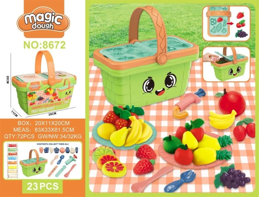 Picnic Basket Pretend Play Doh Set