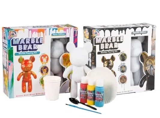 Marble Bear Paint Pouring Kit - Neon