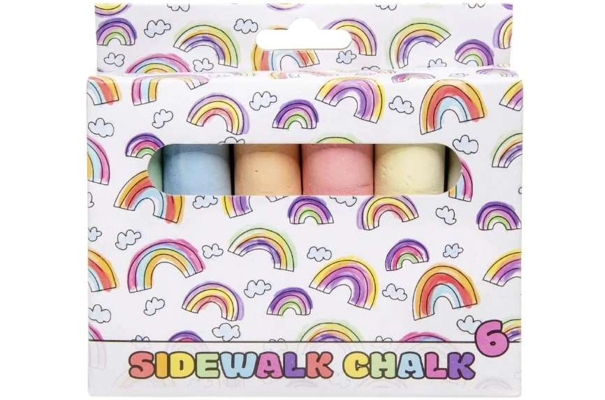 x12 6PCS SIDEWALK CHALK