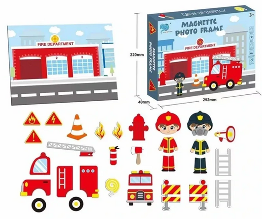 Magnetic Fire Department Photo Frame