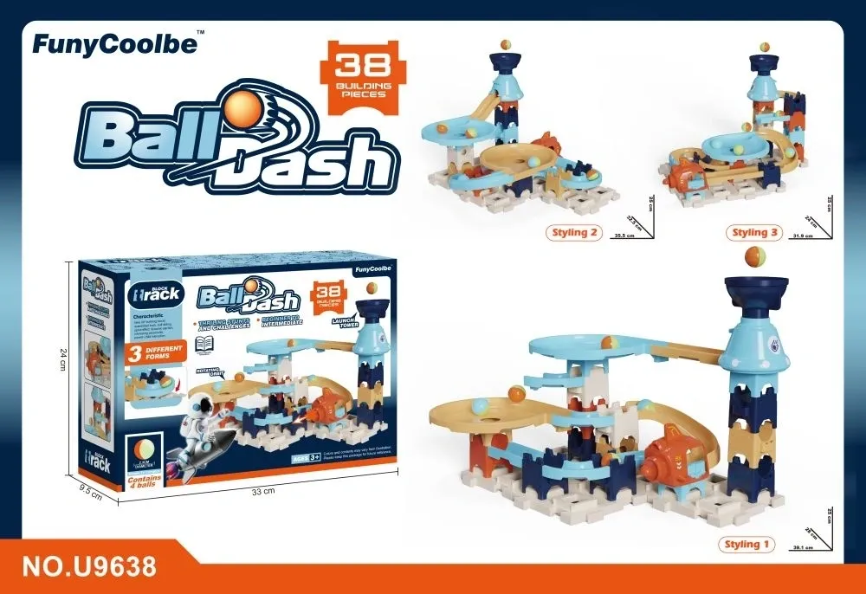 Ball Dash 38Pcs 3 Forms Blue Theme