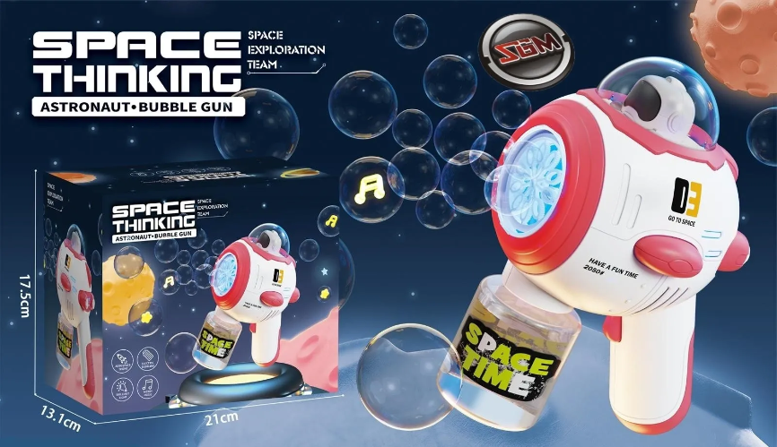 Space Machine Electric Bubble Launcher