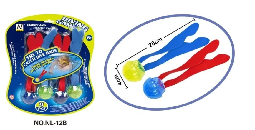 4 Pack Dive Balls Diving Game