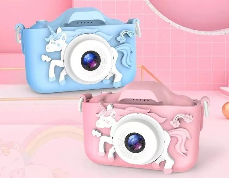 Unicorn Design Camera With 1GB Storage & Straps (2 Colours)