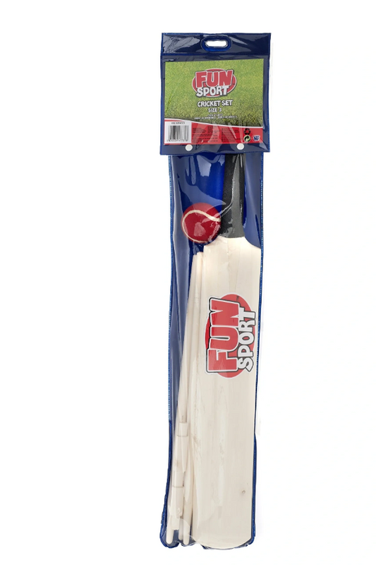 Cricket Set Bat, Ball and Wickets Size 3