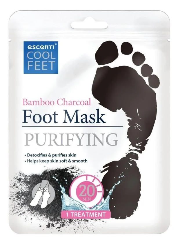 x12 ESCENTI COOL FEET BAMBOO CHARCOAL FOOT MASK