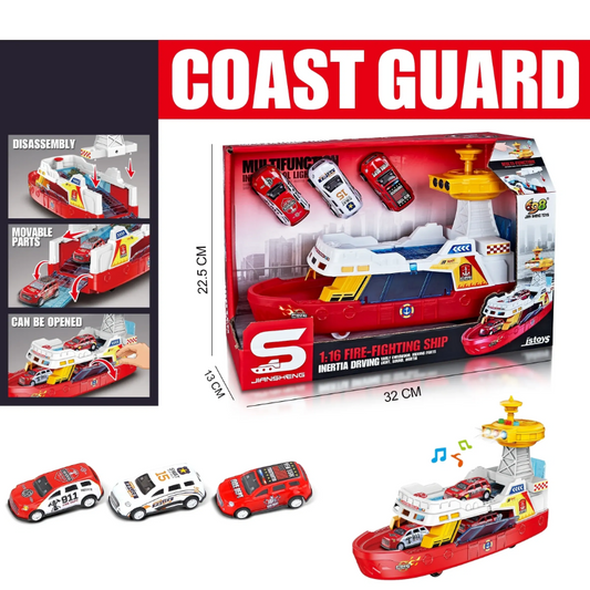 Coast Guard Boat With Lights & Sound Multifunctional