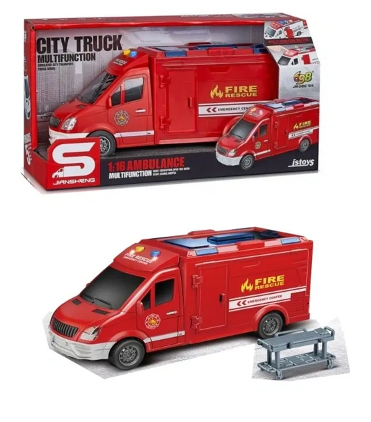 Fire Fighter Van With Lights & Sound