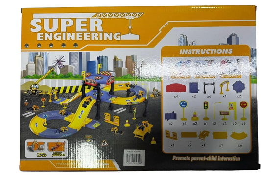 Super Engineering Construction Track Playset