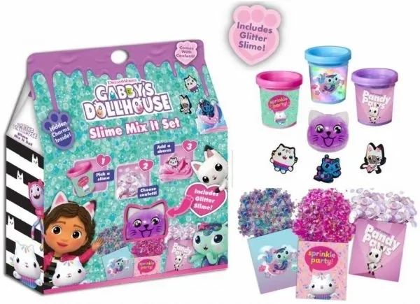 Gabby's Dollhouse - Slime Mix It Set