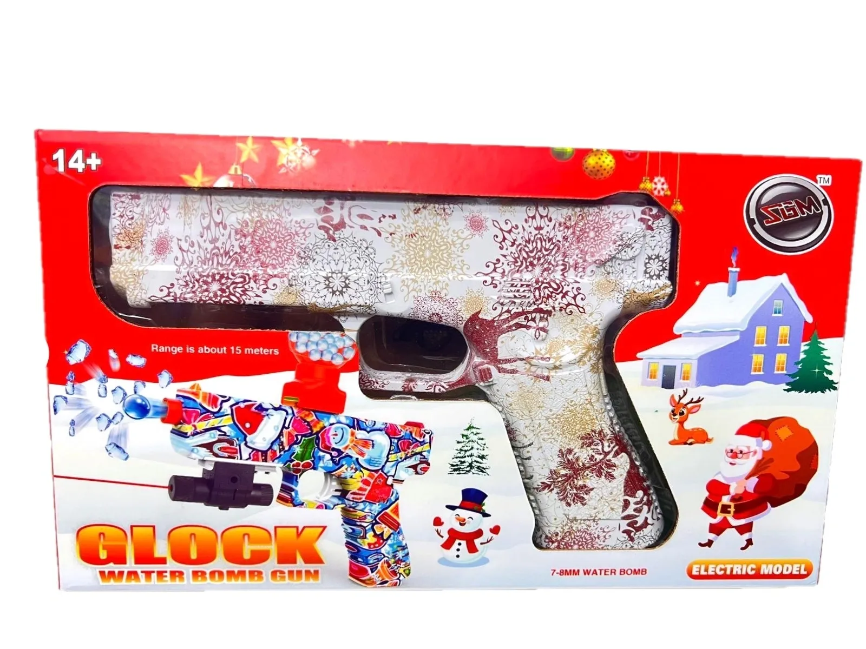 Christmas Theme Glock Gel Blaster Rechargeable