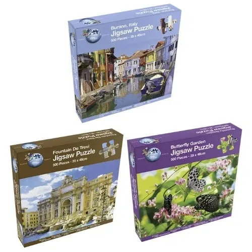 500 PC JIGSAW PUZZLE - 3 ASSORTED DESIGNS