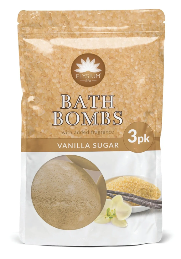 x24 ELYSIUM SPA BATH BOMBS VANILLA SUGAR 3 X 50G