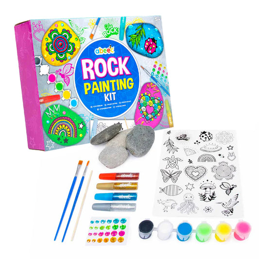 Super Groovy Rock Painting Kit ( Imperfect Packaging )