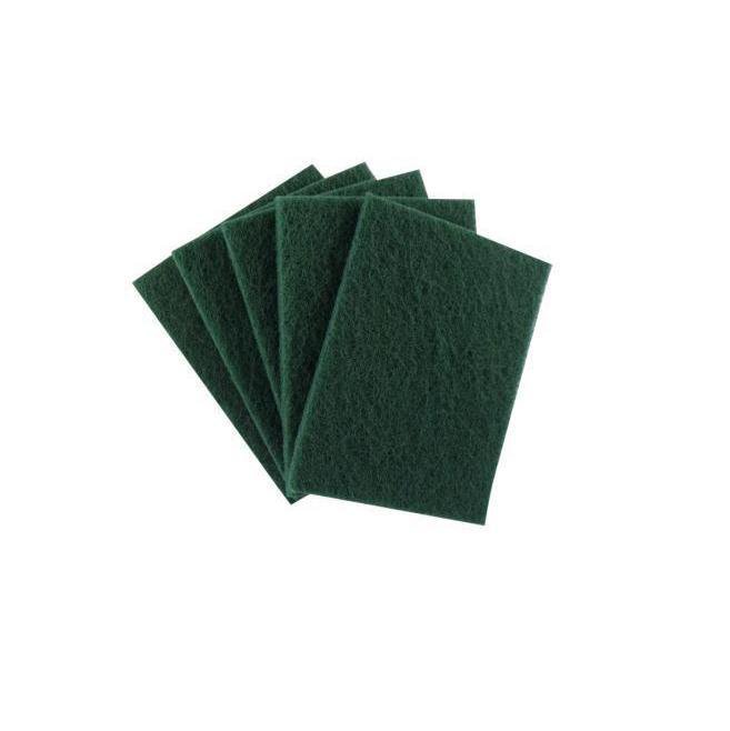Kitchen Green Scourer Pad 10 x 15 cm Pack of 5 0364 A