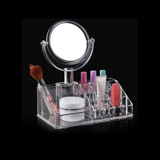 Acrylic Cosmetic Organiser With Mirror Home Beauty 4697