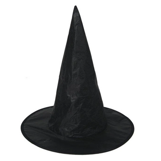 Adult Black Witch Hat Halloween Fancy Dress Costume Accessory