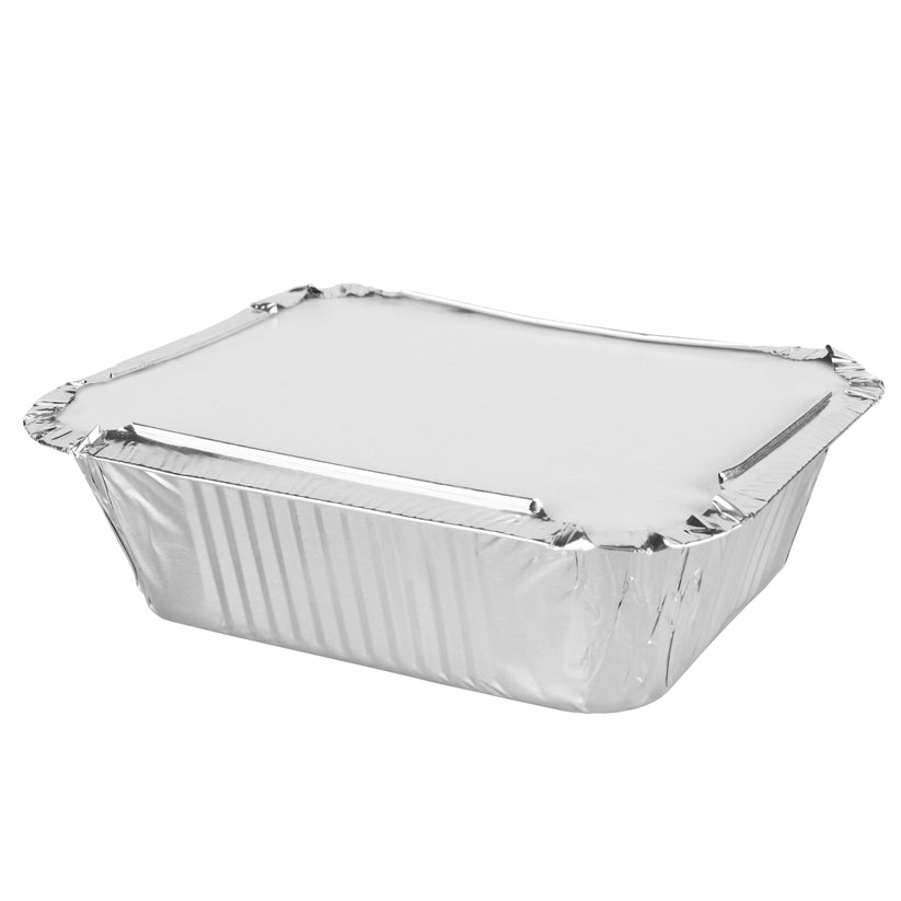 Pack Of 5 Aluminium Containers & Lids Kitchen Home Outdoors SK1103