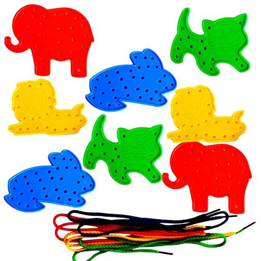Animal Lacing Shapes Bumper Pack ( 16 Shapes + 16 Laces )