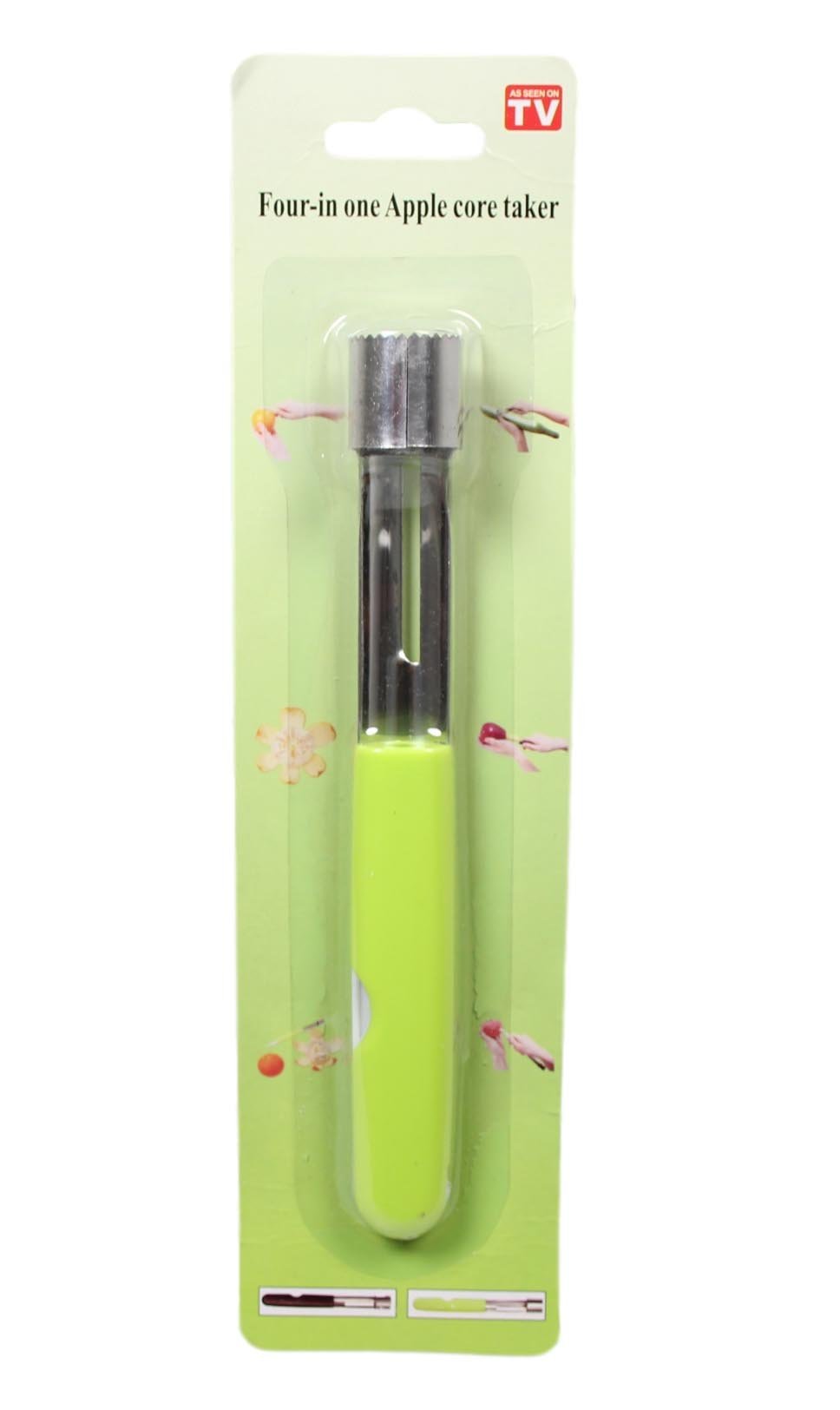 Steel Apple Corer Remover with Plastic Handle 17 cm Assorted Colours 3625