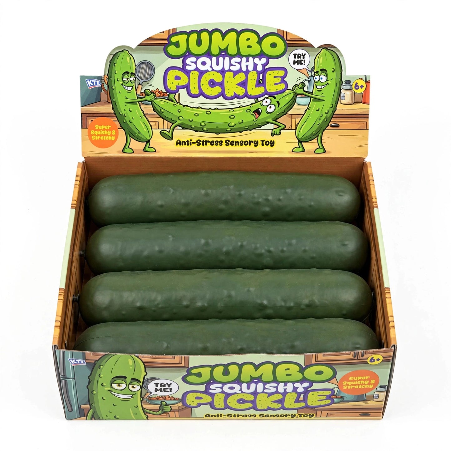 XXL Viral Jumbo Squishy Pickle - Giant Squish Sensory Fidget Toy - UK Certified