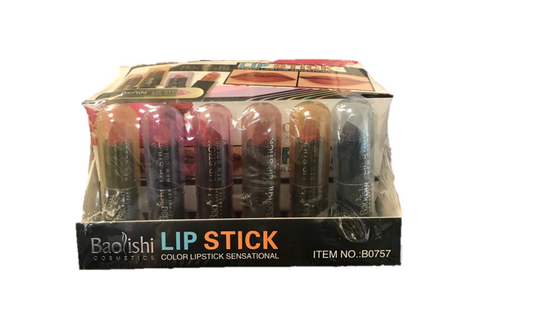 Baolishi Lipstick Assorted Colours Box of 24 B0757