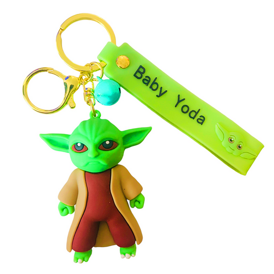 Baby Yoda 3D Silicone Keychain Keyring Pendant