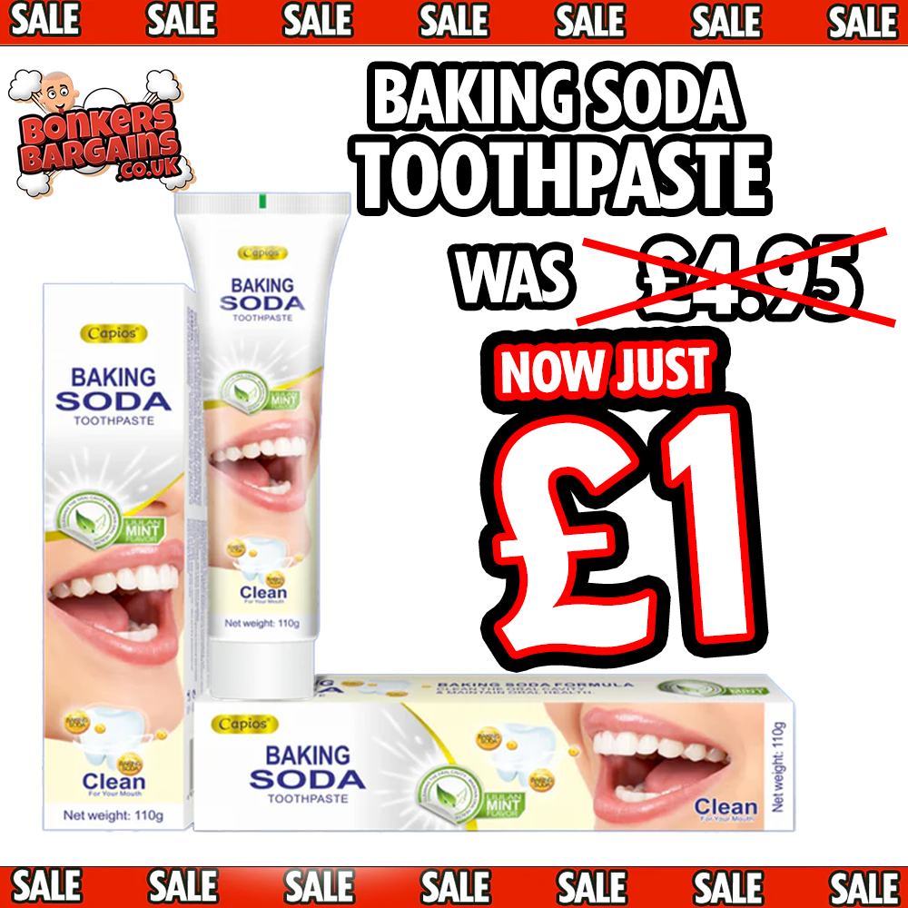 Baking Soda Toothpaste Mint Flavour Natural Whitening & Oral Care - 110g