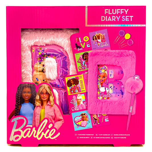 Barbie Fluffy Diary Set