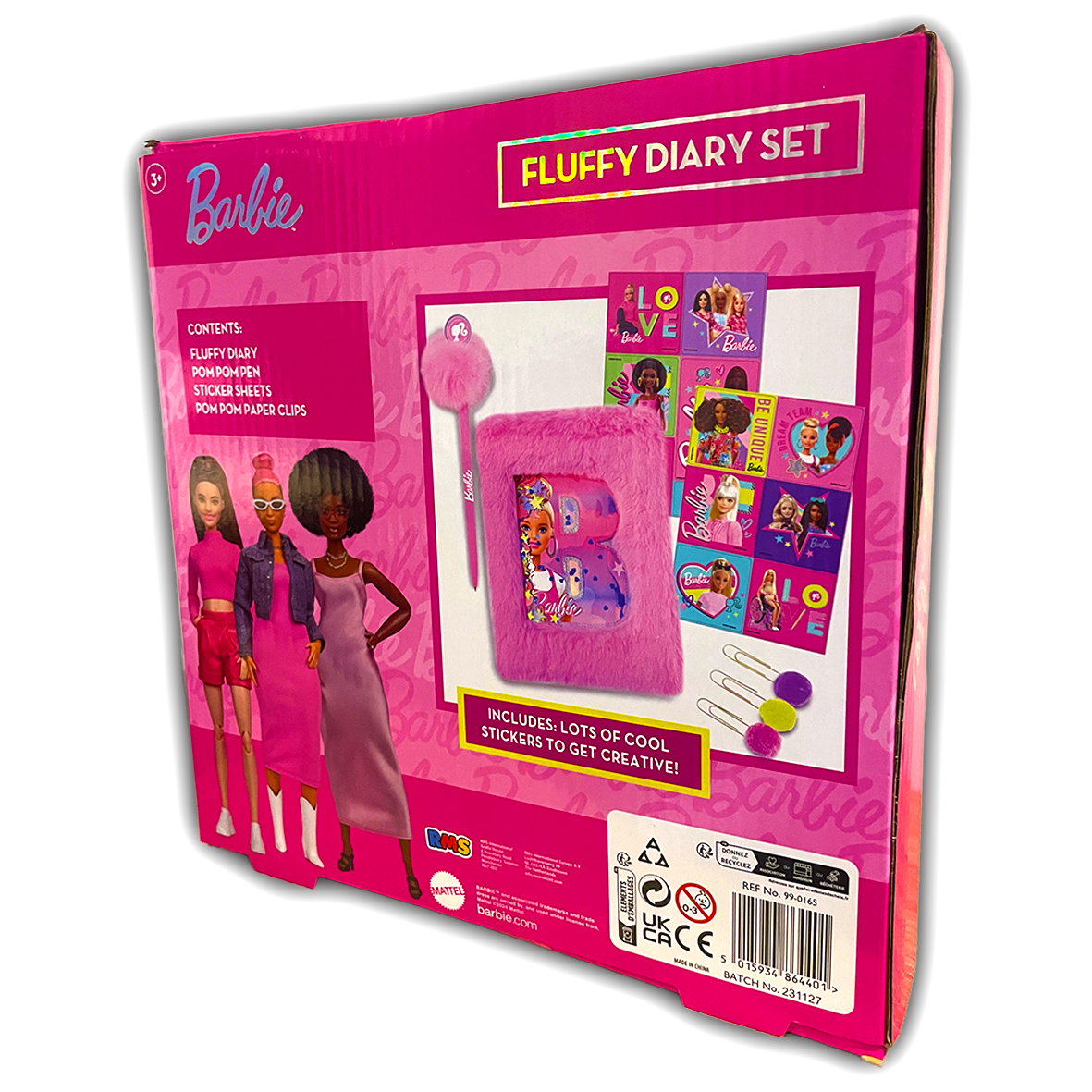 Barbie Fluffy Diary Set