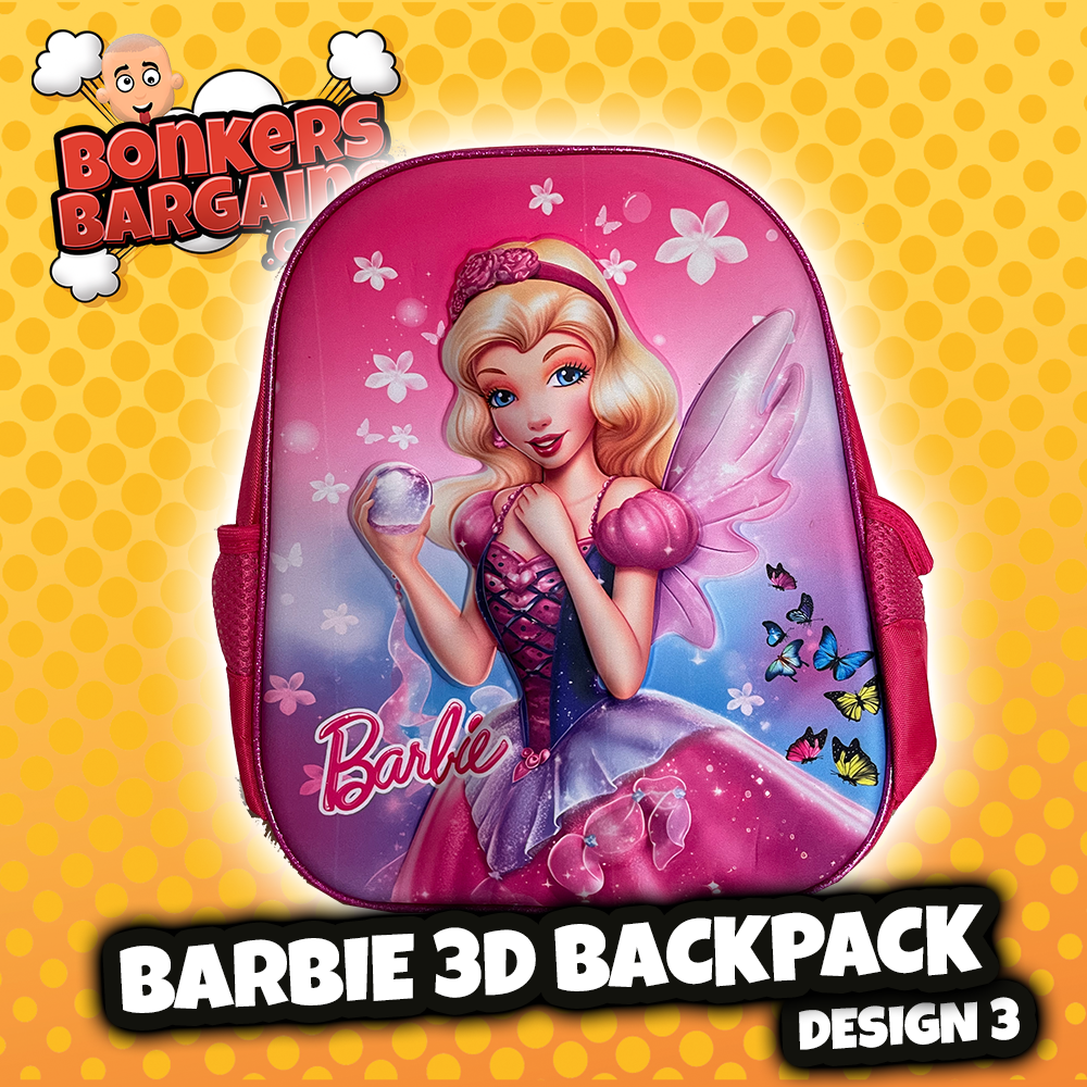 Barbie 3D Backpack - Available in 3 Designs