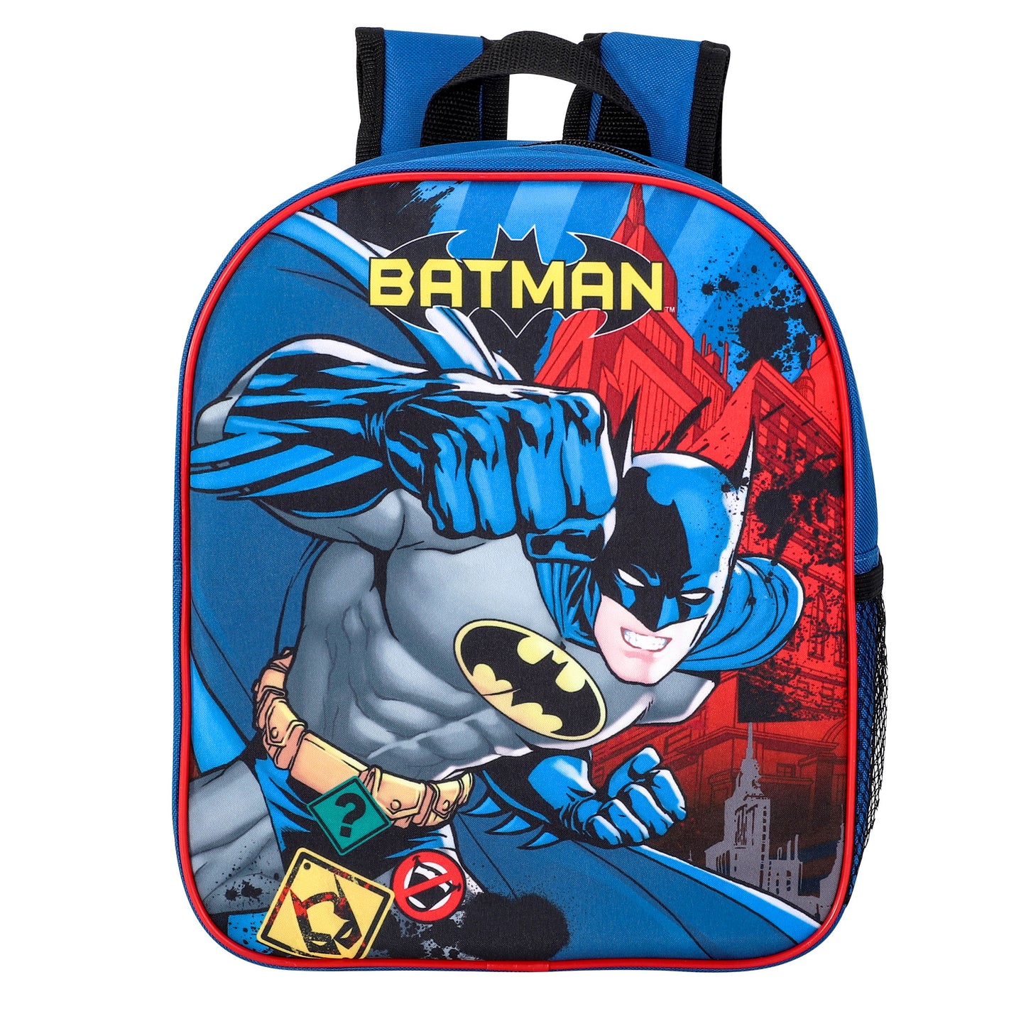 Batman Style Backpack Kids Premium Standard Rucksack with Zip & Adjustable Straps