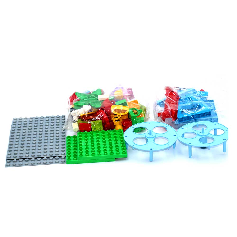 Building Blocks Slide Villa 68 Piece Set