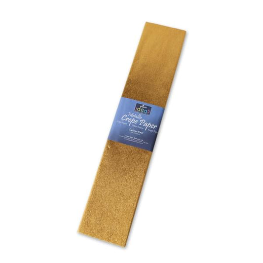 Gold Metallic Crepe Paper Pack