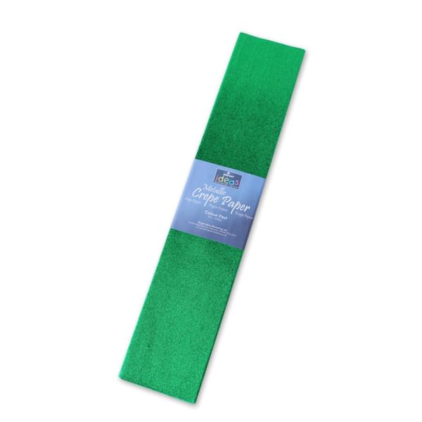 Green Metallic Crepe Paper Pack