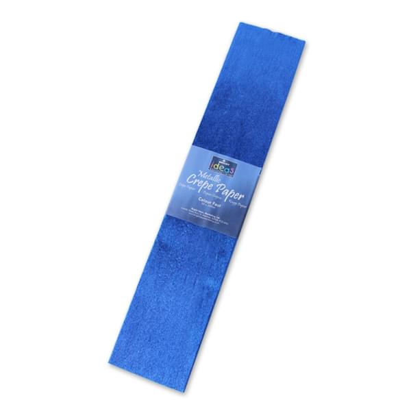 Blue Metallic Crepe Paper Pack