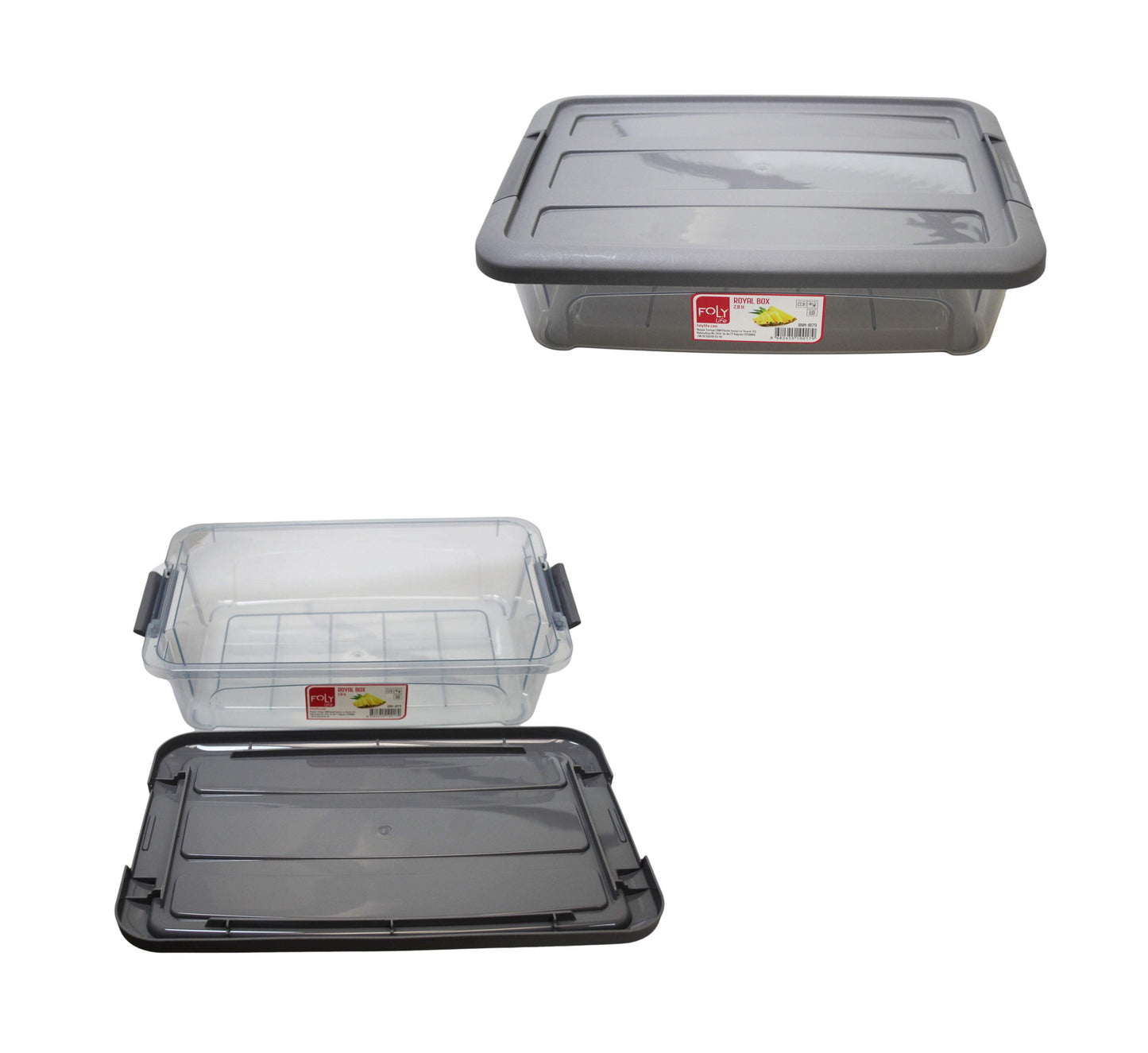 Poli Rectangle Food Storage Container Box 2.8 Litre 30cm x 7cm BNM0179
