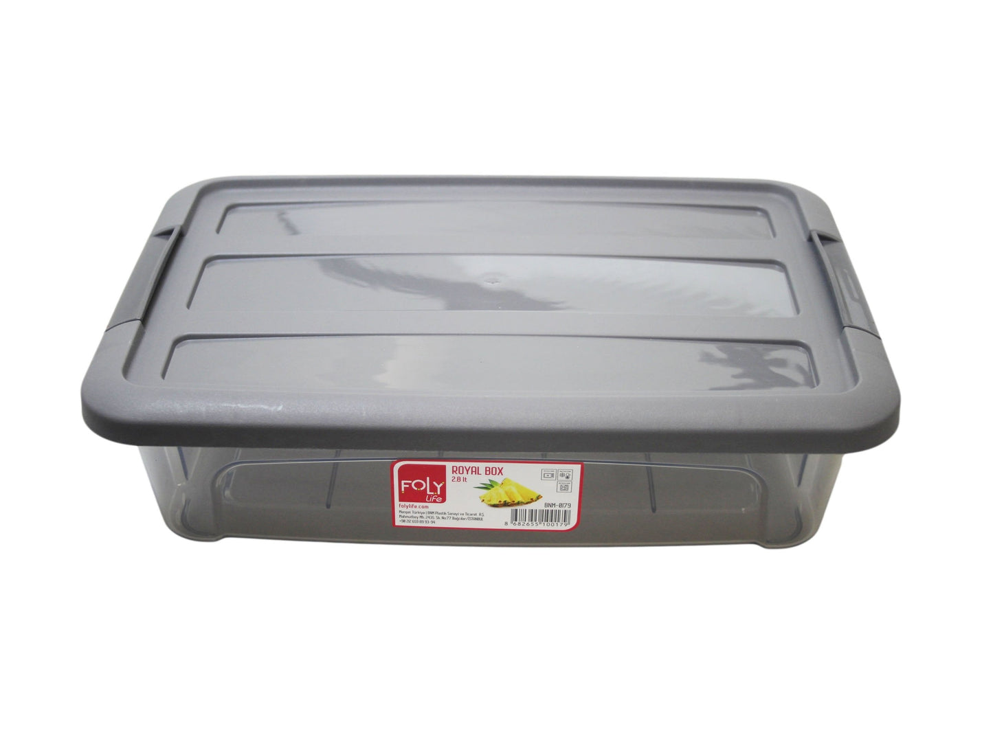 Poli Rectangle Food Storage Container Box 2.8 Litre 30cm x 7cm BNM0179
