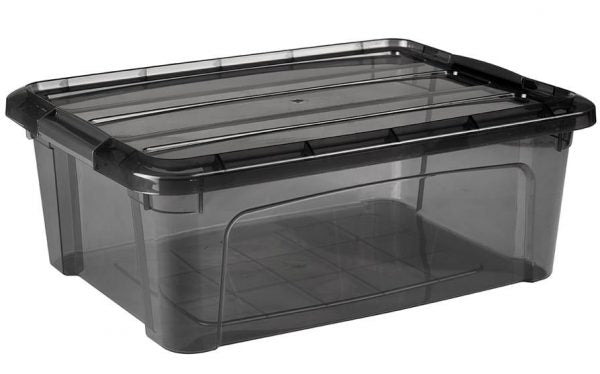 Poli Plastic Storage Box Black 12 Litre 40 cm BNM0612