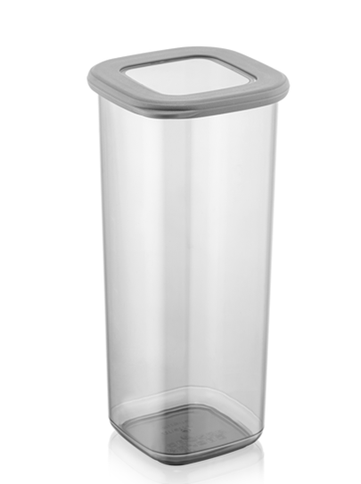 Poli Plastic Square Food Storage Container 12 Pieces 1750 ml AK773