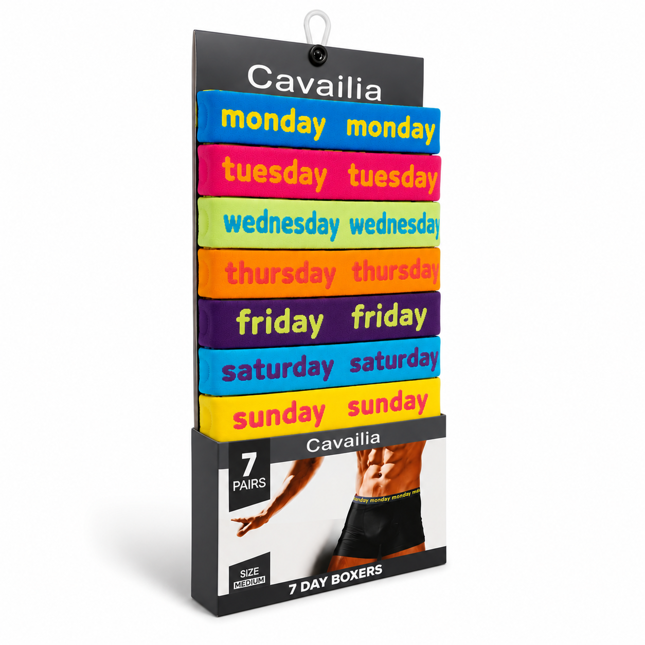 Mens 7 Days of the Week Pack of 7 Boxer Shorts