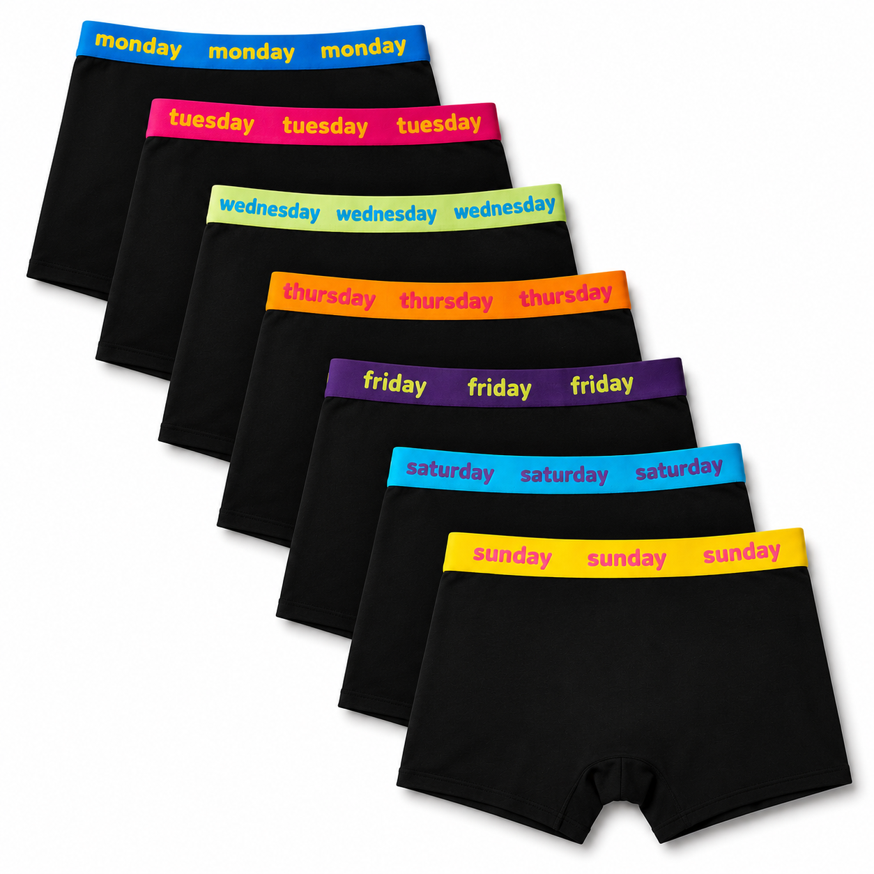 Mens 7 Days of the Week Pack of 7 Boxer Shorts