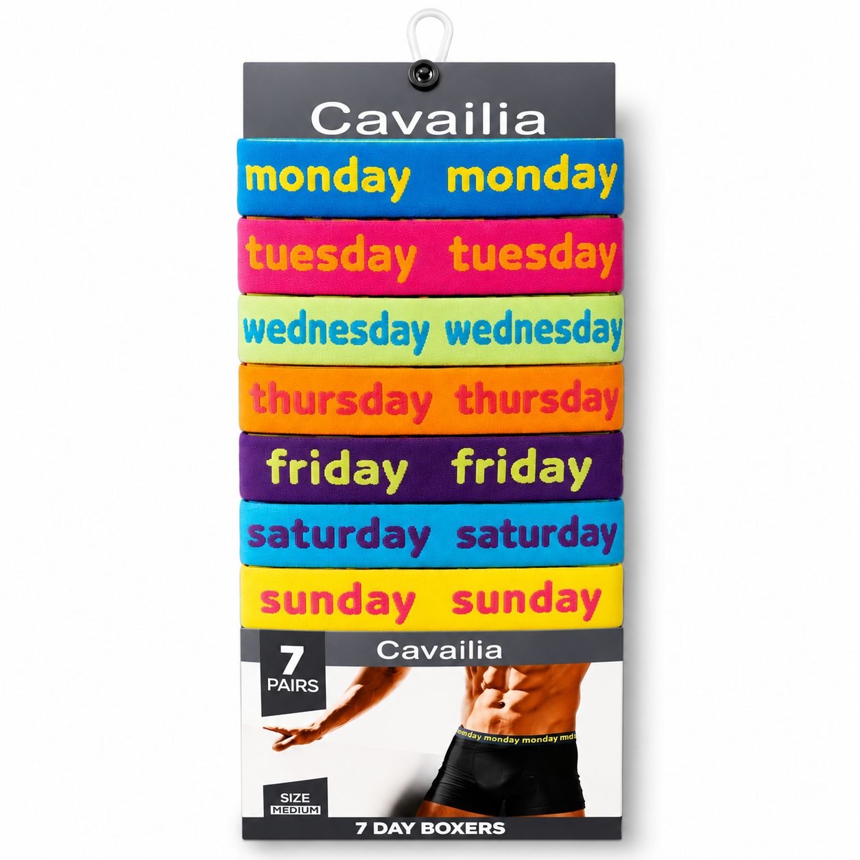 Mens 7 Days of the Week Pack of 7 Boxer Shorts