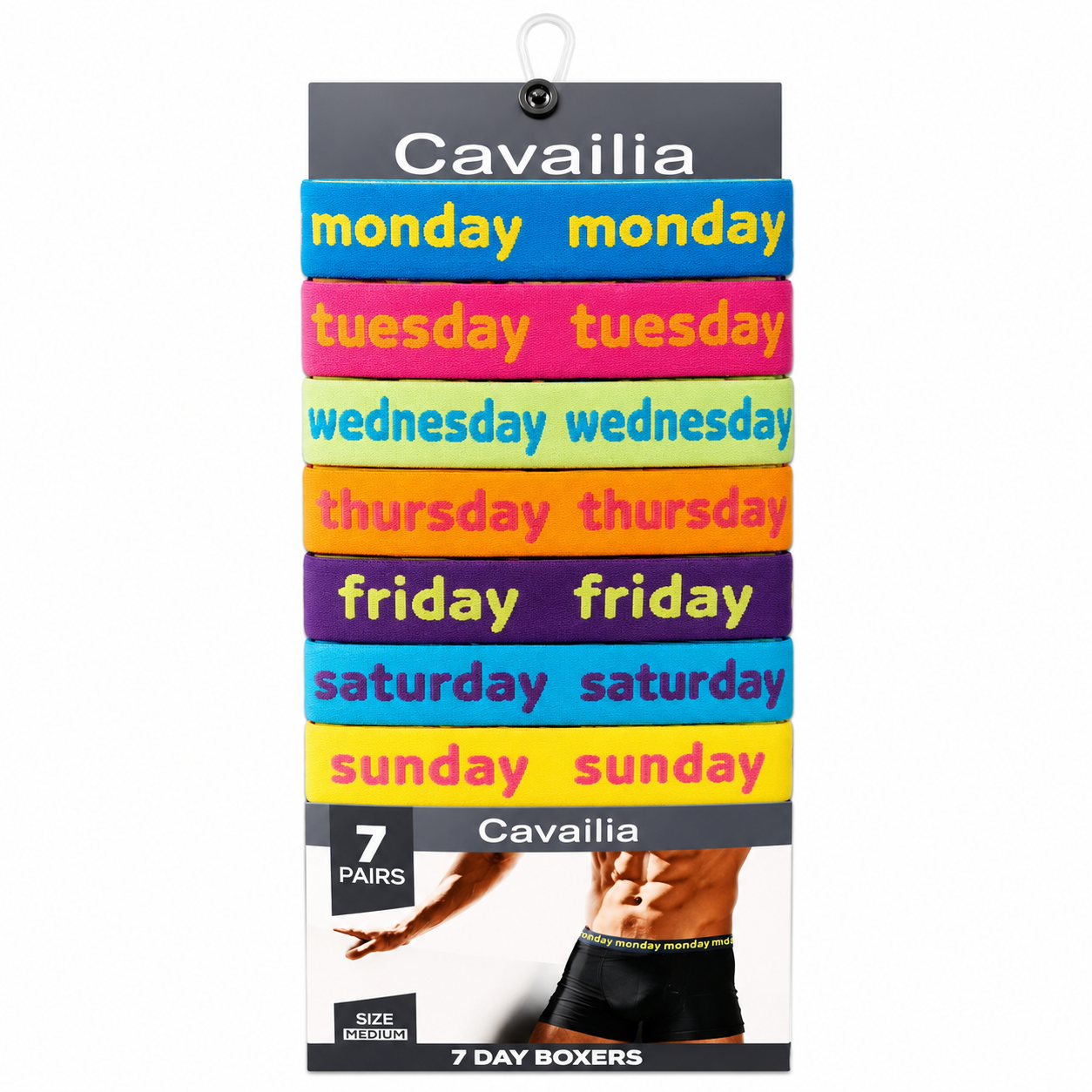 Mens 7 Days of the Week Pack of 7 Boxer Shorts