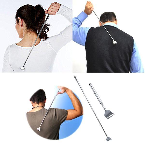 Back Scratcher Metal Telescopic Extendable Eagle Claw 3 Assorted Colours 5233