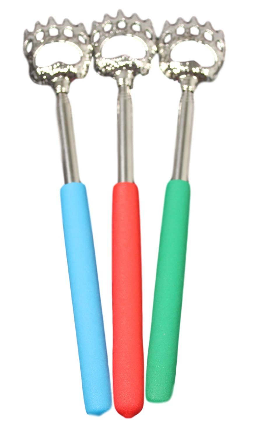 Back Scratcher Metal Telescopic Extendable Eagle Claw 3 Assorted Colours 5233